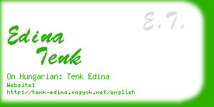 edina tenk business card